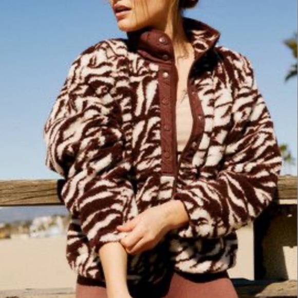 NWOT Free People Hit the Slopes Fleece Jacket - Picture 2 of 5